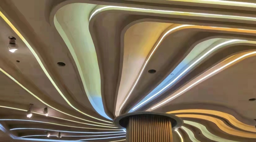 湖南懷化美美酒店定制GRG吊頂，飾紀上品經得起考驗