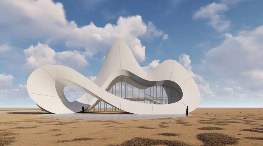 GRC構件門頭造型效果圖 GRC構件門頭造型效果圖