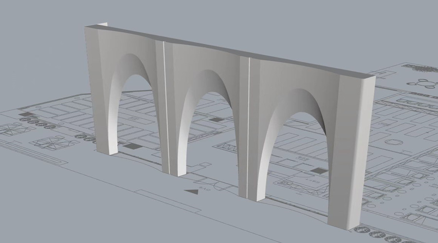 廣州悅自在美學(xué)空間GRC門頭造型項(xiàng)目