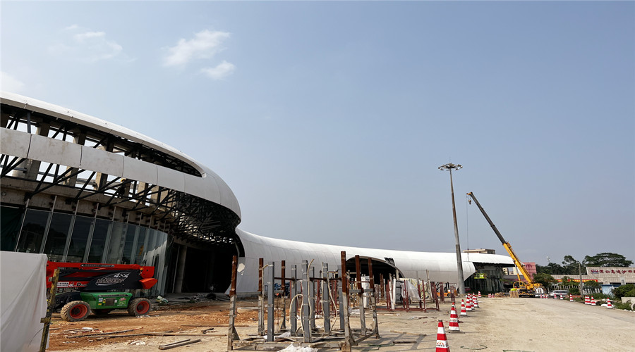 深圳沙田服務(wù)區(qū)GRC幕墻板項目 深圳沙田服務(wù)區(qū)GRC幕墻板項目