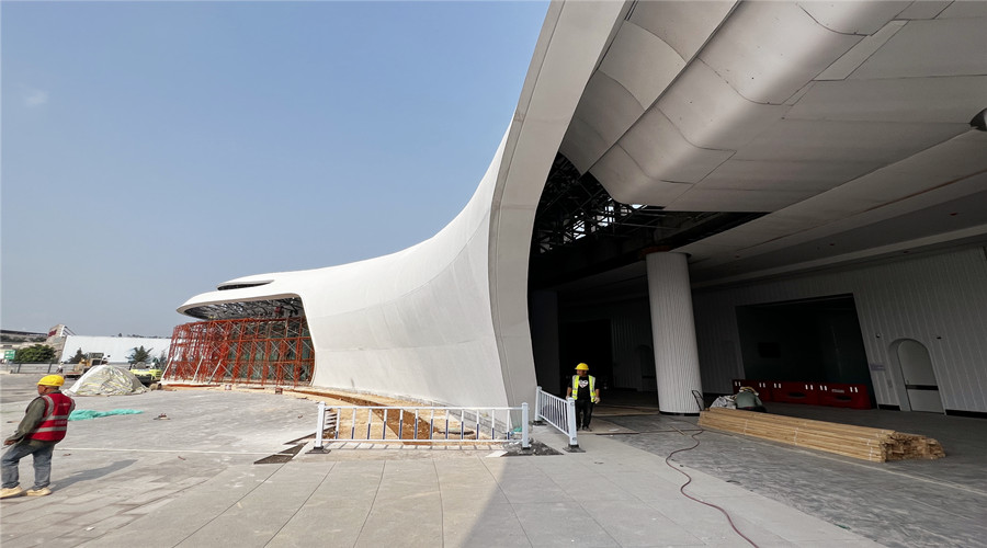 深圳沙田服務(wù)區(qū)GRC幕墻板項目 深圳沙田服務(wù)區(qū)GRC幕墻板項目