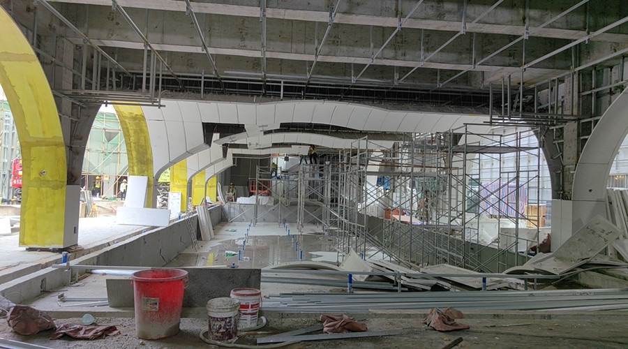 三亞保利漫海棠GRG材料定制項目