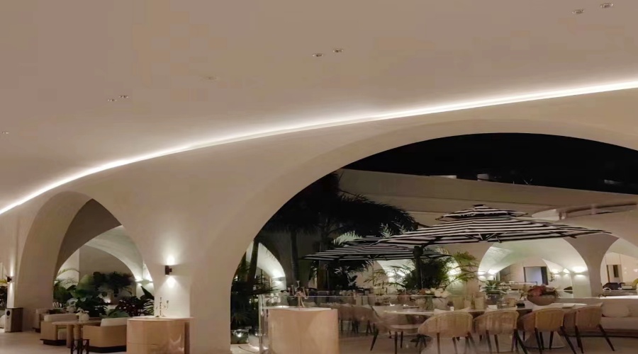 三亞保利漫海棠售樓部GRG材料造型完工效果 三亞保利漫海棠售樓部GRG材料造型完工效果