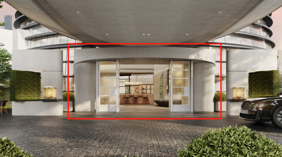 三亞超級地中海售樓部GRG門頭造型 三亞超級地中海售樓部GRG門頭造型