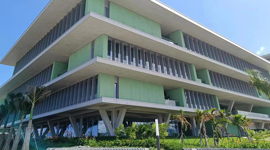 海南大學研究所GRC幕墻肌理板項目 海南大學研究所GRC幕墻肌理板項目