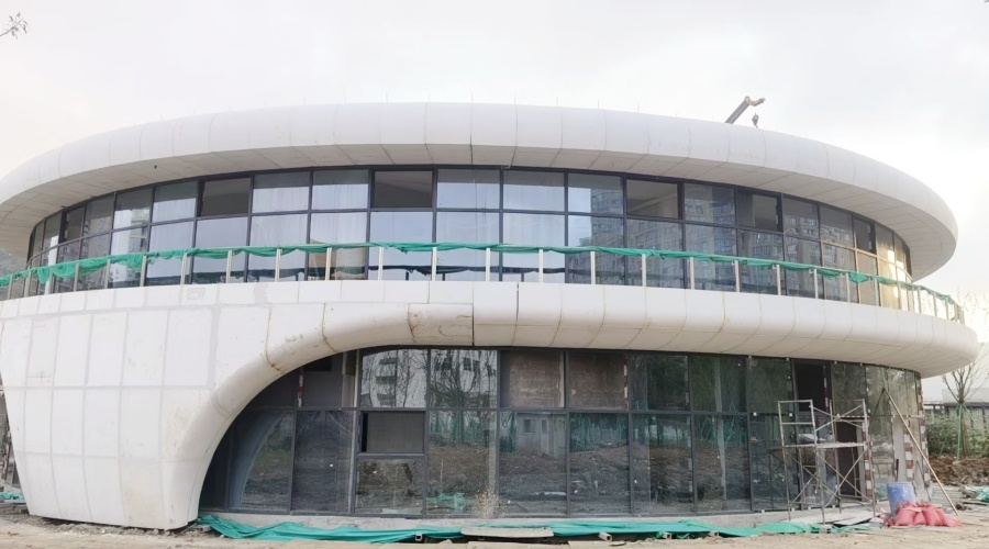 浙江三合項目的UHPC幕墻板工程 浙江三合項目的UHPC幕墻板工程