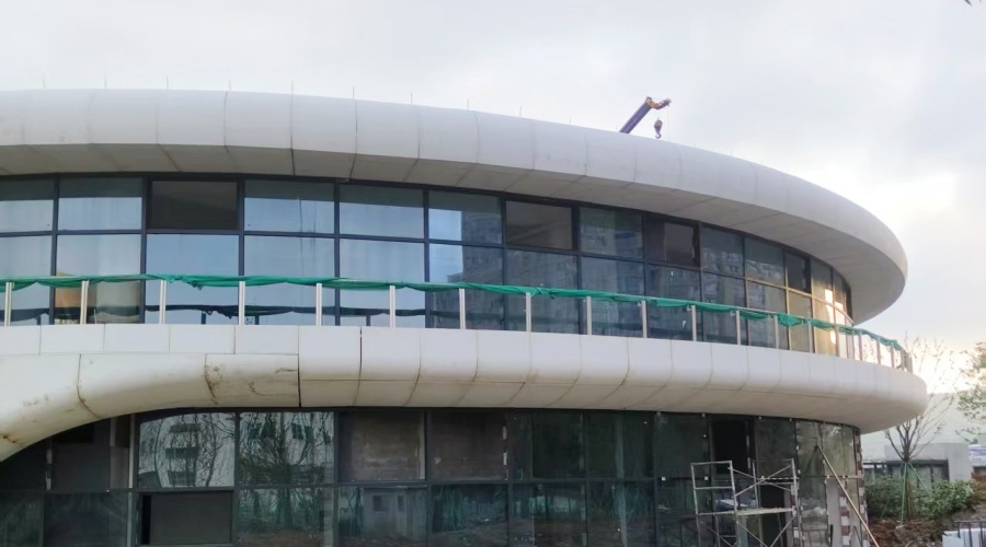 浙江三合項目的UHPC幕墻板工程 浙江三合項目的UHPC幕墻板工程