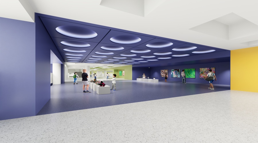 深圳媽灣九年一貫制學(xué)校GRG吊頂工程 深圳媽灣九年一貫制學(xué)校GRG吊頂工程