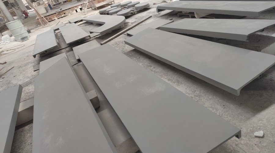 海南?？诎毒€UHPC坐凳與吧臺工程案例