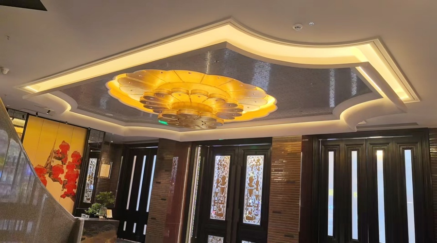 廣州酒家GRG異形吊頂工程 廣州酒家GRG異形吊頂工程