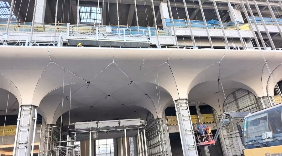 福建紫陽(yáng)公館水磨石UHPC柱子造型工程 福建紫陽(yáng)公館水磨石UHPC柱子造型工程