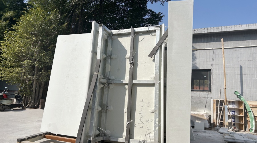 廣清大型工業園廠房UHPC門頭幕墻造型