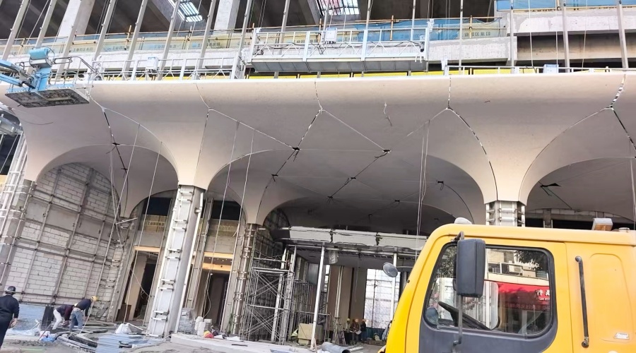 UHPC構件安裝現場