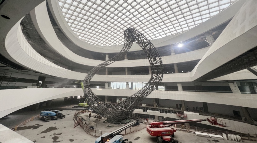 GRG構件安裝現場